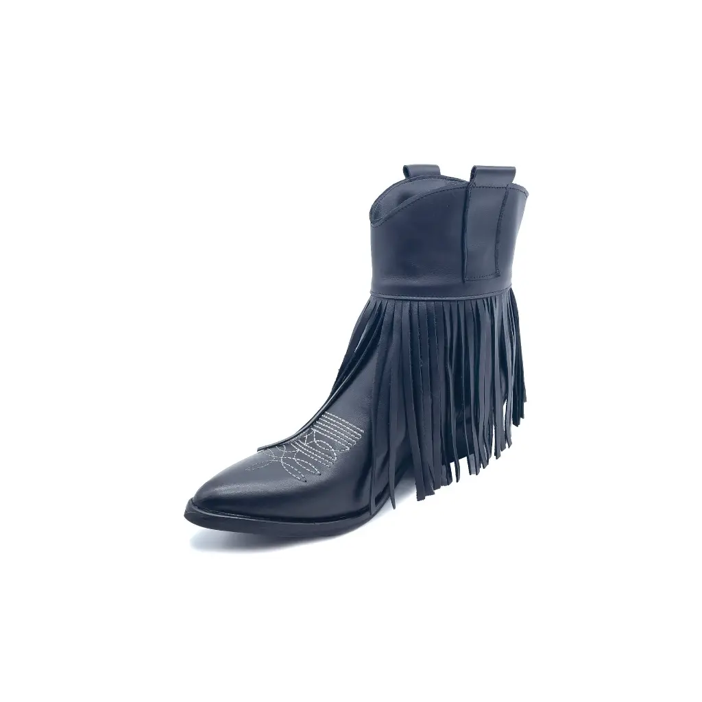 Stivaletto frange pelle nero interno.webp