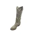 Texano camoscio taupe ricami interno.webp