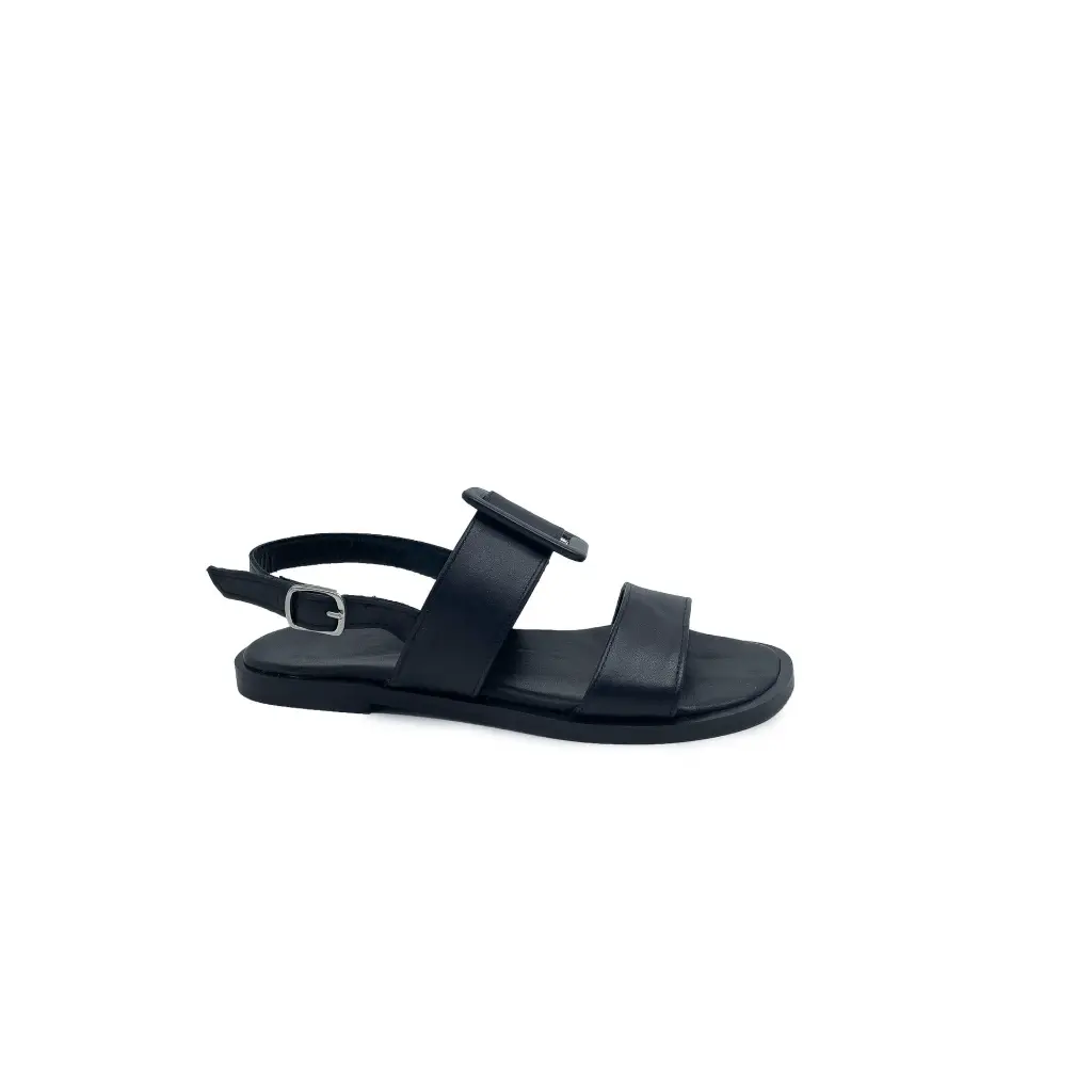vera pelle nero fibbia sandalo esterno.webp
