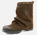 Stivaletto risvolto caviglia esterno camoscio cuoio frontale .webp