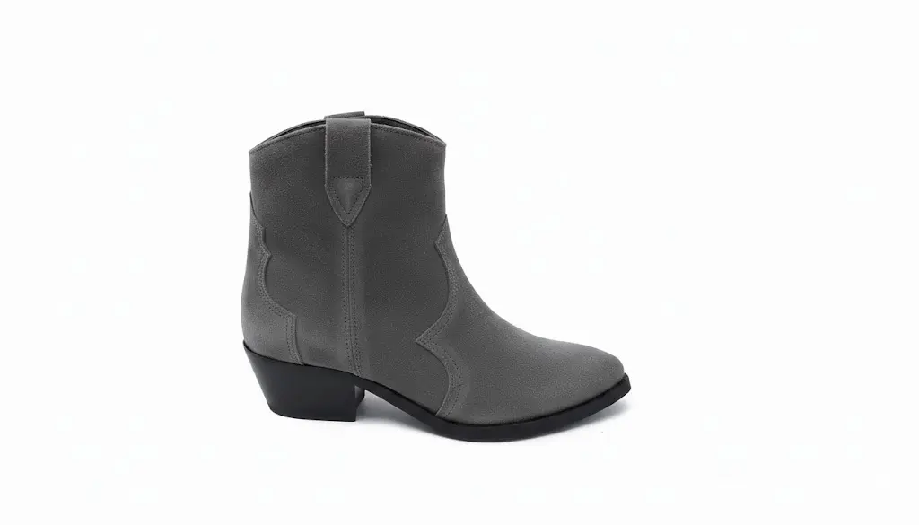 [OFFERTA SPECIALE] Tex 30.04bw - Stivaletti texani in vera pelle scamosciata grigia