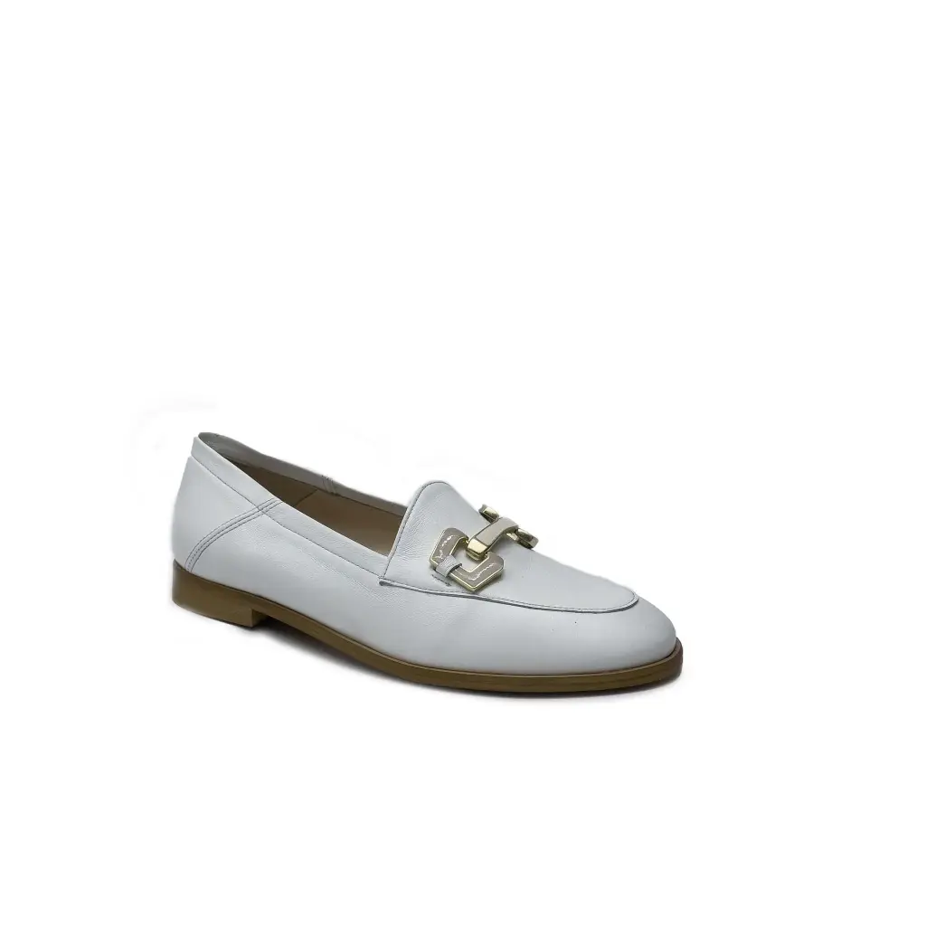 ART.175 Mocassino scamosciato blu con accessorio