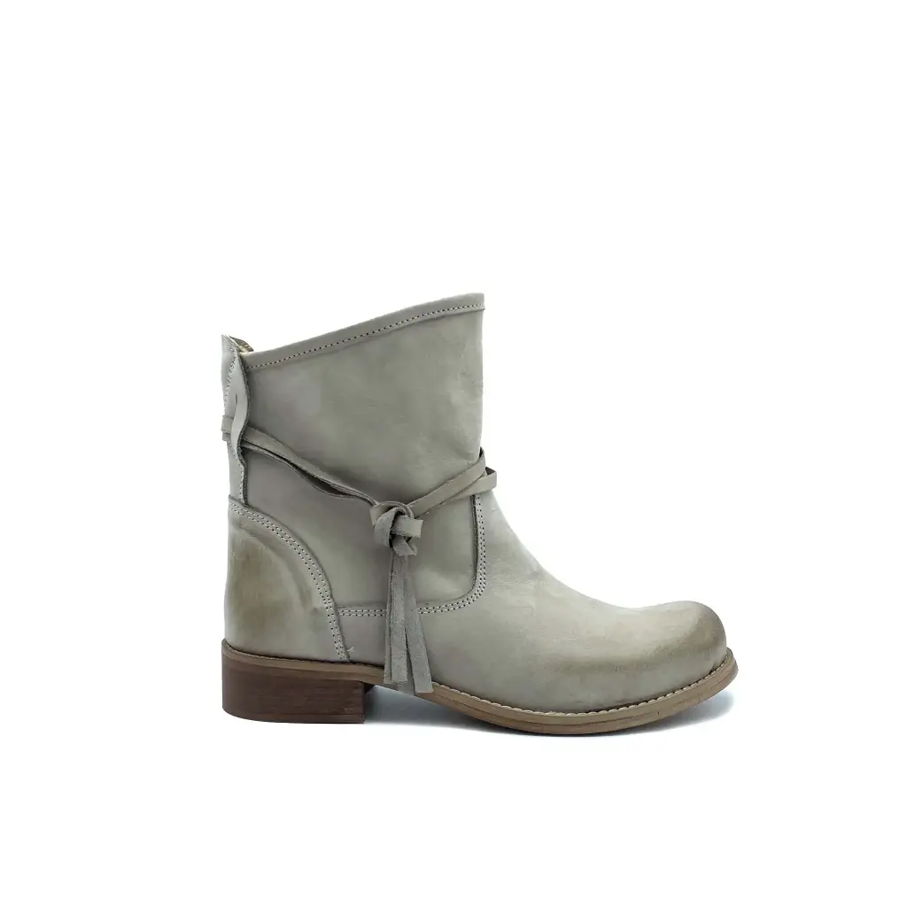St-c2 Women's ankle boot in beige nubuck