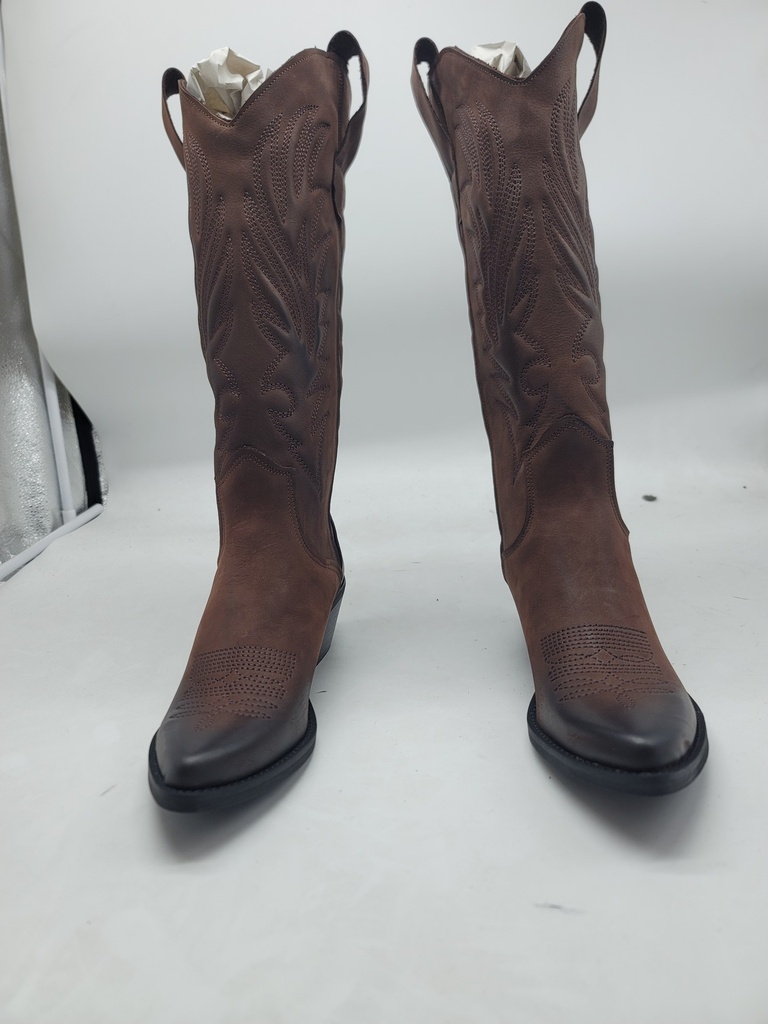 ART.283 Stivali in pelle testa di moro Made in Italy