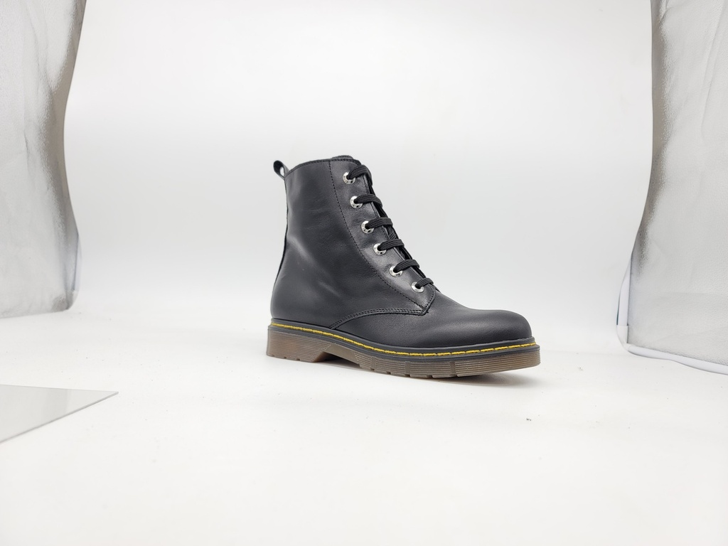 ART.291 Stivali in pelle nera Made in Italy