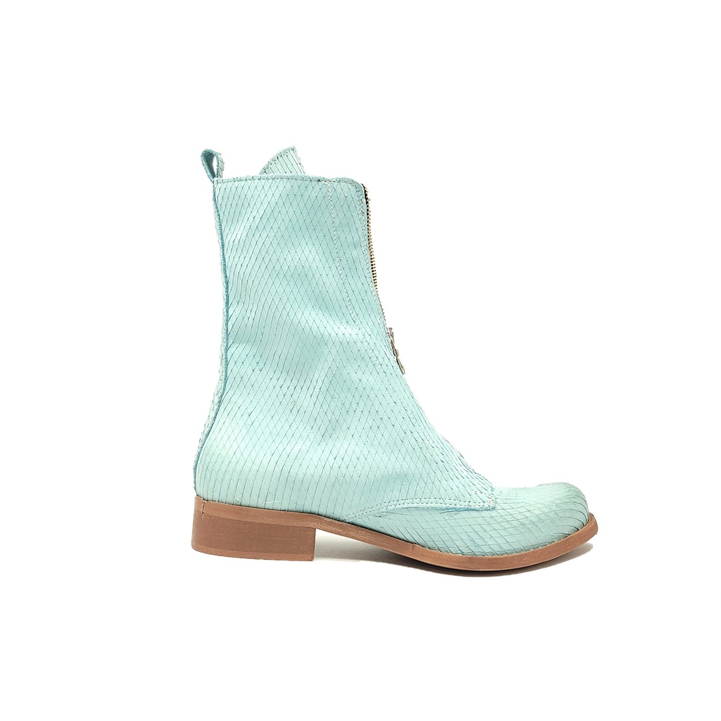 ART.204 Boots Aqua leather Made in Italy