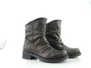 ART.109 Stivali in pelle grigia Made in Italy