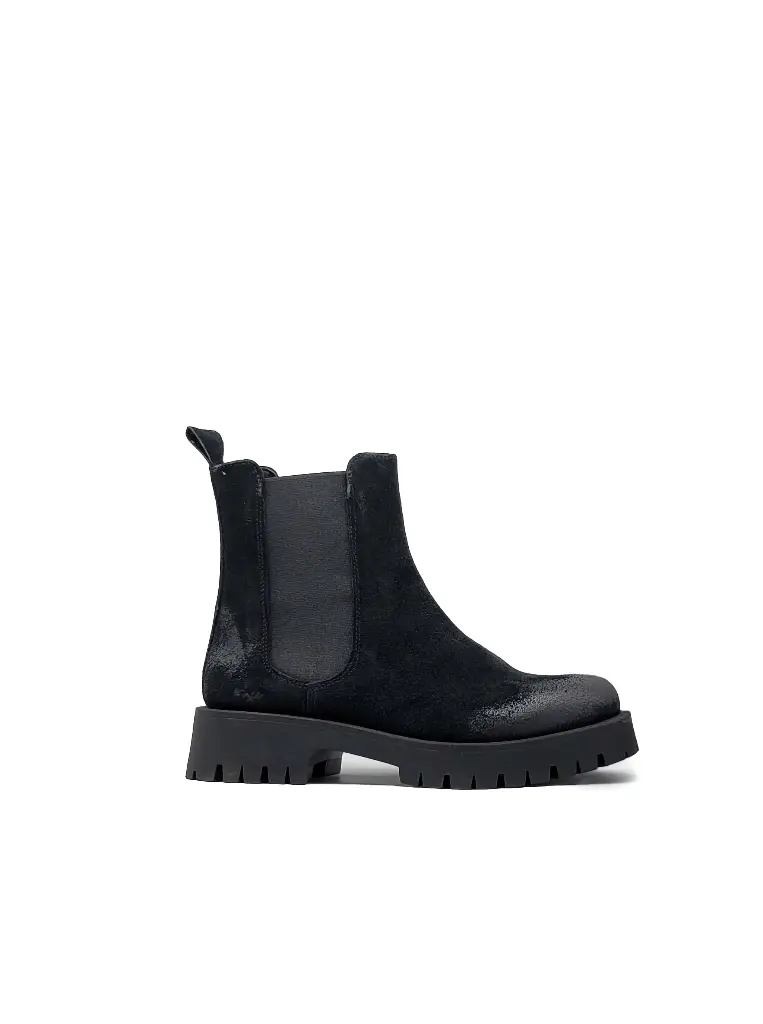 ART.82 Chelsea Boots Black leather Made in Italy