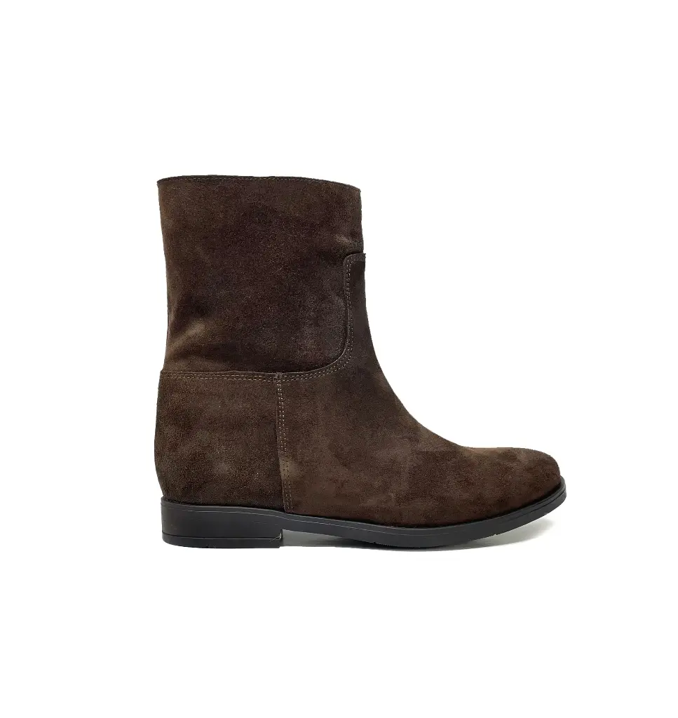 ART.253 Stivale donna in pelle marrone Made in Italy