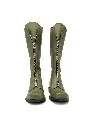 ART.51 Stivale donna in pelle verde Made in Italy