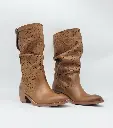 ART.22 Stivale donna in vera pelle cuoio Made in Italy