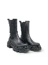 ART.160 Beatles in pelle nera Made in Italy