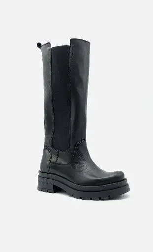 ART.233 Chelsea Boots Black leather Made in Italy