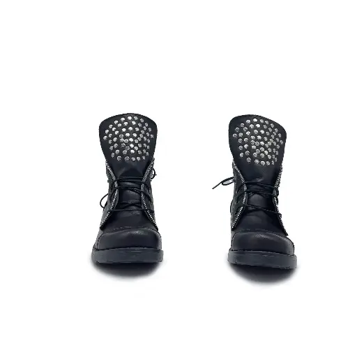 ART.320 Women's Boot in Black leather Made in Italy