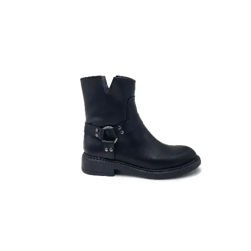 ART.247 Stivale donna in pelle nera Made in Italy