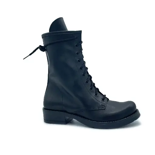 ART.255 Stivale donna in pelle nera Made in Italy