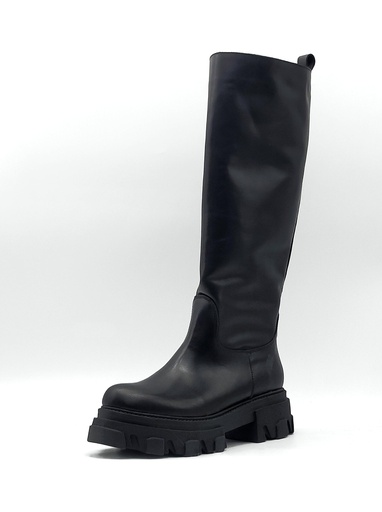 ART.41 Stivali in pelle nera Made in Italy