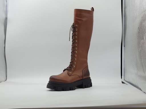 ART.45 Stivali in pelle cuoio Made in Italy