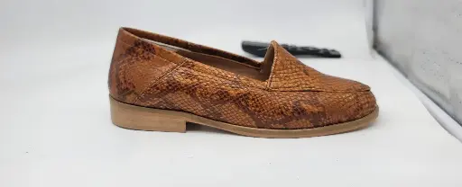ART.173 Scarpa derby mocassino slip-on sneaker in pelle cuoio Made in Italy